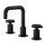 Kingston Brass Levante Widespread Bathroom Faucet with Push Pop-Up Drain, Matte Black - KS1410RNK