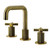 Kingston Brass Convergent Widespread Bathroom Faucet with Push Pop-Up Drain, Antique Brass - KS1413KNX