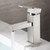 Oakland 6" High Single Handle Bathroom Sink Faucet with Pop Up Drain, Brushed Nickel - KSB1132BN