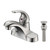 Oakland 6" High Single Handle Bathroom Sink Faucet with Pop Up Drain, Brushed Nickel - KSB4131BN