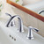 Oakland 6" High Wide Spread Bathroom Sink Faucet with Pop Up Drain, Polished Chrome - KSB8232C