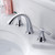 Oakland 6" High Wide Spread Bathroom Sink Faucet with Pop Up Drain, Polished Chrome - KSB8232C
