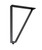 Blossom 15 inch Metal Legs  Matte Black - L9 15 MT