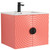Fine Fixtures Pellabay Wall Hung Vanity Cabinet With Sink 24" Wide - Coral Pink - PL24CP