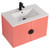 Fine Fixtures Pellabay 30 Inch Wall Hung Vanity Cabinet With Sink - Coral Pink - PL30CP