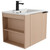 Fine Fixtures Elmridge Wall Hung Vanity Cabinet With Sink 24" Wide, Left Hand Open - White Oak- EL24WO-L
