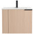 Fine Fixtures Elmridge Wall Hung Vanity Cabinet With Sink 24" Wide, Left Hand Open - White Oak- EL24WO-L