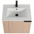 Fine Fixtures Elmridge Wall Hung Vanity Cabinet With Sink 24" Wide, Left Hand Open - White Oak- EL24WO-L