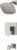 Symmons Verity HydroMersion Tub and Shower Faucet Trim Kit for Test Cap Valve - Satin Nickel - 4992STNTRMTC