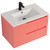 Fine Fixtures Citiscape 30 Inch Wall Hung Vanity Cabinet With Sink - Coral Pink - CT30CP