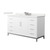 Wyndham Amici 60 Inch Single Bathroom Vanity in White, White Quartz Countertop, Undermount Square Sink (3-Hole), Brushed Nickel Trim - WCH818160SWHWQUS3MXX Wyndham Amici 60 Inch Single Bathroom Vanity in White, White Quartz Countertop, Undermount Square Sink (3-Hole), Brushed Nickel Trim - WCH818160SWHWQUS3MXX