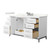 Wyndham Marlena 60 Inch Single Bathroom Vanity in White, Giotto Quartz Countertop, Undermount Square Sink (3-Hole), Brushed Nickel Trim - WCH515160SWHGTUS3MXX Wyndham Marlena 60 Inch Single Bathroom Vanity in White, Giotto Quartz Countertop, Undermount Square Sink (3-Hole), Brushed Nickel Trim - WCH515160SWHGTUS3MXX