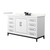 Wyndham Marlena 60 Inch Single Bathroom Vanity in White, Giotto Quartz Countertop, Undermount Square Sink (3-Hole), Matte Black Trim - WCH515160SWBGTUS3MXX Wyndham Marlena 60 Inch Single Bathroom Vanity in White, Giotto Quartz Countertop, Undermount Square Sink (3-Hole), Matte Black Trim - WCH515160SWBGTUS3MXX