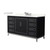 Wyndham Marlena 60 Inch Single Bathroom Vanity in Black, Giotto Quartz Countertop, Undermount Square Sink (3-Hole), Brushed Nickel Trim - WCH515160SBKGTUS3MXX Wyndham Marlena 60 Inch Single Bathroom Vanity in Black, Giotto Quartz Countertop, Undermount Square Sink (3-Hole), Brushed Nickel Trim - WCH515160SBKGTUS3MXX