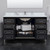 Wyndham Marlena 60 Inch Single Bathroom Vanity in Black, Giotto Quartz Countertop, Undermount Square Sink (3-Hole), Brushed Nickel Trim - WCH515160SBKGTUS3MXX Wyndham Marlena 60 Inch Single Bathroom Vanity in Black, Giotto Quartz Countertop, Undermount Square Sink (3-Hole), Brushed Nickel Trim - WCH515160SBKGTUS3MXX