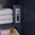 Wyndham Marlena 60 Inch Single Bathroom Vanity in Dark Blue, White Quartz Countertop, Undermount Square Sink (3-Hole), Brushed Nickel Trim - WCH515160SBNWQUS3MXX