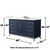 Wyndham Marlena 60 Inch Single Bathroom Vanity in Dark Blue, White Quartz Countertop, Undermount Square Sink (3-Hole), Brushed Nickel Trim - WCH515160SBNWQUS3MXX