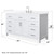 Wyndham Beckett 60 Inch Single Bathroom Vanity in White, White Quartz Countertop, Undermount Square Sink (3-Hole), Brushed Nickel Trim - WCG242460SWHWQUS3MXX