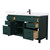 Wyndham Beckett 60 Inch Single Bathroom Vanity in Green, White Quartz Countertop, Undermount Square Sink (1-Hole), Matte Black Trim - WCG242460SGKWQUNSMXX Wyndham Beckett 60 Inch Single Bathroom Vanity in Green, White Quartz Countertop, Undermount Square Sink (1-Hole), Matte Black Trim - WCG242460SGKWQUNSMXX