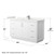 Wyndham Icon 60 Inch Single Bathroom Vanity in White, White Quartz Countertop, Undermount Square Sink (1-Hole), Brushed Nickel Trim, 58 Inch Mirror - WCF111160SWHWQUNSM58