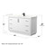 Wyndham Icon 60 Inch Single Bathroom Vanity in White, Giotto Quartz Countertop, Undermount Square Sink (1-Hole), Matte Black Trim, 58 Inch Mirror - WCF111160SWBGTUNSM58