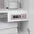 Wyndham Icon 60 Inch Single Bathroom Vanity in White, White Quartz Countertop, Undermount Square Sink (1-Hole), Matte Black Trim, 58 Inch Mirror - WCF111160SWBWQUNSM58