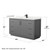 Wyndham Icon 60 Inch Single Bathroom Vanity in Dark Gray, White Quartz Countertop, Undermount Square Sink (1-Hole), Matte Black Trim, 58 Inch Mirror - WCF111160SGBWQUNSM58