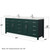 Wyndham Beckett 84 Inch Double Bathroom Vanity in Green, Giotto Quartz Countertop, Undermount Square Sinks (1-Hole), Brushed Nickel Trim - WCG242484DGEGTUNSMXX Wyndham Beckett 84 Inch Double Bathroom Vanity in Green, Giotto Quartz Countertop, Undermount Square Sinks (1-Hole), Brushed Nickel Trim - WCG242484DGEGTUNSMXX
