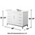 Wyndham Marlena 48 Inch Single Bathroom Vanity in White, Giotto Quartz Countertop, Undermount Square Sink (3-Hole), Brushed Nickel Trim - WCH515148SWHGTUS3MXX Wyndham Marlena 48 Inch Single Bathroom Vanity in White, Giotto Quartz Countertop, Undermount Square Sink (3-Hole), Brushed Nickel Trim - WCH515148SWHGTUS3MXX