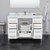 Wyndham Marlena 48 Inch Single Bathroom Vanity in White, White Quartz Countertop, Undermount Square Sink (3-Hole), Satin Bronze Trim - WCH515148SWZWQUS3MXX