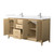 Wyndham Janna 66 Inch Double Bathroom Vanity in White Oak, White Cultured Marble Countertop, Undermount Square Sinks, Brushed Nickel Trim - WCH757566DHOWCUNSMXX Wyndham Janna 66 Inch Double Bathroom Vanity in White Oak, White Cultured Marble Countertop, Undermount Square Sinks, Brushed Nickel Trim - WCH757566DHOWCUNSMXX