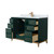 Wyndham Marlena 48 Inch Single Bathroom Vanity in Green, White Carrara Marble Countertop, Undermount Square Sink, Satin Bronze Trim - WCH515148SGSCMUNSMXX