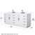 Wyndham Beckett 84 Inch Double Bathroom Vanity with Toe Kick in White, White Quartz Countertop, Undermount Square Sinks (3-Hole), Matte Black Trim - WCG262684DWBWQUS3MXX Wyndham Beckett 84 Inch Double Bathroom Vanity with Toe Kick in White, White Quartz Countertop, Undermount Square Sinks (3-Hole), Matte Black Trim - WCG262684DWBWQUS3MXX