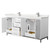 Wyndham Marlena 72 Inch Double Bathroom Vanity in White, White Quartz Countertop, Undermount Square Sinks (1-Hole), Brushed Nickel Trim - WCH515172DWHWQUNSMXX Wyndham Marlena 72 Inch Double Bathroom Vanity in White, White Quartz Countertop, Undermount Square Sinks (1-Hole), Brushed Nickel Trim - WCH515172DWHWQUNSMXX