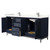 Wyndham Marlena 72 Inch Double Bathroom Vanity in Dark Blue, Giotto Quartz Countertop, Undermount Square Sinks (1-Hole), Brushed Nickel Trim - WCH515172DBNGTUNSMXX Wyndham Marlena 72 Inch Double Bathroom Vanity in Dark Blue, Giotto Quartz Countertop, Undermount Square Sinks (1-Hole), Brushed Nickel Trim - WCH515172DBNGTUNSMXX