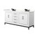 Wyndham Marlena 72 Inch Double Bathroom Vanity in White, Giotto Quartz Countertop, Undermount Square Sinks (3-Hole), Matte Black Trim - WCH515172DWBGTUS3MXX