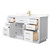 Wyndham Beckett 60 Inch Single Bathroom Vanity with Toe Kick in White, Carrara Cultured Marble Countertop, Undermount Square Sink, Brushed Gold Trim - WCG262660SWGCCUNSMXX