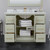 Wyndham Strada 48 Inch Single Bathroom Vanity in Light Green, White Quartz Countertop, Undermount Square Sink (1-Hole), Matte Black Trim - WCF414148SLBWQUNSMXX
