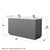 Wyndham Icon 66 Inch Double Bathroom Vanity in Dark Gray, White Quartz Countertop, Undermount Square Sinks (1-Hole), Brushed Nickel Trim, 58 Inch Mirror - WCF111166DKGWQUNSM58