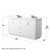 Wyndham Icon 66 Inch Double Bathroom Vanity in White, Giotto Quartz Countertop, Undermount Square Sinks (3-Hole), Brushed Nickel Trim, 58 Inch Mirror - WCF111166DWHGTUS3M58 Wyndham Icon 66 Inch Double Bathroom Vanity in White, Giotto Quartz Countertop, Undermount Square Sinks (3-Hole), Brushed Nickel Trim, 58 Inch Mirror - WCF111166DWHGTUS3M58