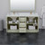 Wyndham Strada 66 Inch Double Bathroom Vanity in Light Green, White Quartz Countertop, Undermount Square Sinks (3-Hole), Satin Bronze Trim, 58 Inch Mirror - WCF414166DLZWQUS3M58