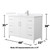 Wyndham Elan 48 Inch Single Bathroom Vanity in White, White Quartz Countertop, Undermount Square Sink (1-Hole), Brushed Nickel Trim - WCH717148SWHWQUNSMXX