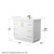 Wyndham Icon 42 Inch Single Bathroom Vanity in White, Giotto Quartz Countertop, Undermount Square Sink (1-Hole), Satin Bronze Trim, 34 Inch Mirror - WCF111142SWZGTUNSM34