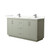 Wyndham Icon 66 Inch Double Bathroom Vanity in Light Green, Giotto Quartz Countertop, Undermount Square Sinks (1-Hole), Brushed Nickel Trim - WCF111166DLGGTUNSMXX