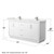 Wyndham Icon 72 Inch Double Bathroom Vanity in White, White Quartz Countertop, Undermount Square Sinks (1-Hole), Brushed Nickel Trim - WCF111172DWHWQUNSMXX