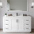 Wyndham Miranda 60 Inch Single Bathroom Vanity in White, White Quartz Countertop, Undermount Square Sink (1-Hole), Matte Black Trim, 58 Inch Mirror - WCF292960SWBWQUNSM58 Wyndham Miranda 60 Inch Single Bathroom Vanity in White, White Quartz Countertop, Undermount Square Sink (1-Hole), Matte Black Trim, 58 Inch Mirror - WCF292960SWBWQUNSM58