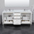 Wyndham Amici 72 Inch Double Bathroom Vanity in White, Giotto Quartz Countertop, Undermount Square Sinks (1-Hole), Brushed Nickel Trim - WCH818172DWHGTUNSMXX