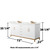 Wyndham Amici 72 Inch Double Bathroom Vanity in White, White Quartz Countertop, Undermount Square Sinks (3-Hole), Satin Bronze Trim - WCH818172DWZWQUS3MXX Wyndham Amici 72 Inch Double Bathroom Vanity in White, White Quartz Countertop, Undermount Square Sinks (3-Hole), Satin Bronze Trim - WCH818172DWZWQUS3MXX