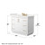 Wyndham Icon 42 Inch Single Bathroom Vanity in White, White Quartz Countertop, Undermount Square Sink (3-Hole), Satin Bronze Trim - WCF111142SWZWQUS3MXX