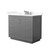 Wyndham Icon 42 Inch Single Bathroom Vanity in Dark Gray, Giotto Quartz Countertop, Undermount Square Sink (3-Hole), Brushed Nickel Trim - WCF111142SKGGTUS3MXX Wyndham Icon 42 Inch Single Bathroom Vanity in Dark Gray, Giotto Quartz Countertop, Undermount Square Sink (3-Hole), Brushed Nickel Trim - WCF111142SKGGTUS3MXX